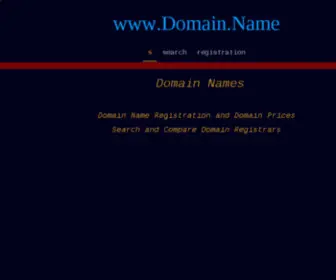Domain.name(Search Domain Name Registration & Registrar Services) Screenshot