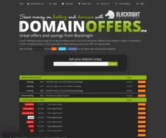 Domainoffers.me(Domain name registration offers) Screenshot