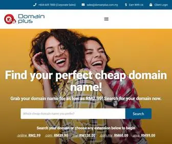 Domainplus.com.my(RM14.99 Cheap Domain Name Registration) Screenshot