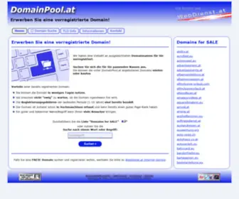 Domainpool.at(Erwerben Sie eine vorregistrierte Domain) Screenshot