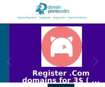 Domainpromocodes.com(Domain coupons) Screenshot