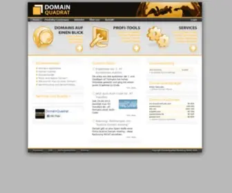 Domainquadrat.com(Mit unserem Domainportal haben Sie Ihre Domains im Griff) Screenshot