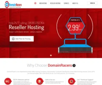 Domainracers.com(DomainRacers $0.49 Cheap Web hosting 2020) Screenshot