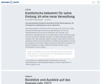 Domainrecht.de(Das Blog rund um Domainnamen) Screenshot