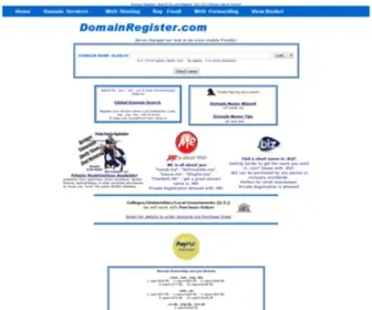 Domainregister.com(Providing Domain Registration Services since 1997) Screenshot
