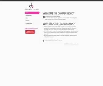 Domainrobot.ca(Domain Robot) Screenshot