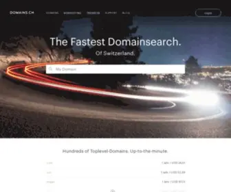Domains.ch(Die schnellste Domainsuche) Screenshot