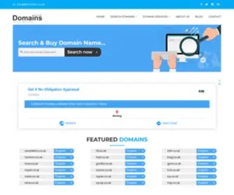 Domains.co.uk(Buy Domain Names & Lease Premium Domain names) Screenshot
