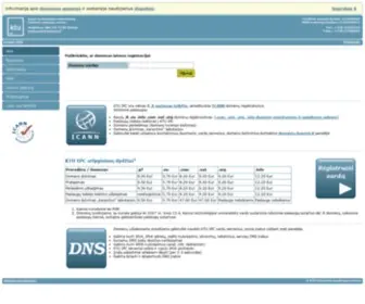 Domains.lt(Yra akredituotas registratorius) Screenshot