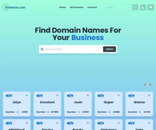 Domains.net(Quality domain names at reseller prices) Screenshot