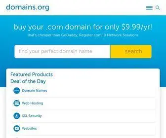 Domains.org(Domain Registration) Screenshot