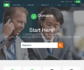 Domains.tn(International .TN Domain Registrar) Screenshot
