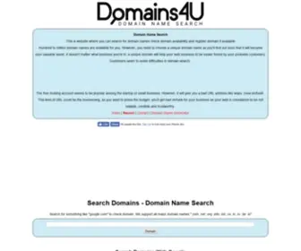 Domains4U.org(Domains4U) Screenshot