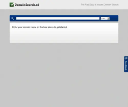 Domainsearch.cd(Domain Search .cd) Screenshot