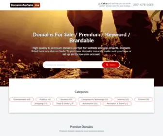 Domainsforsale.me(Domains Ready For A Purpose) Screenshot