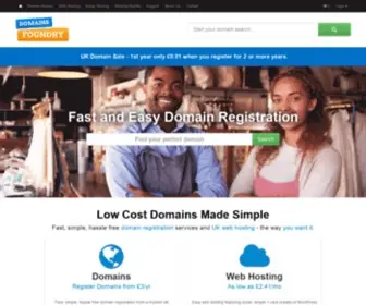 Domainsfoundry.co.uk(Low Cost Domains Made Simple) Screenshot