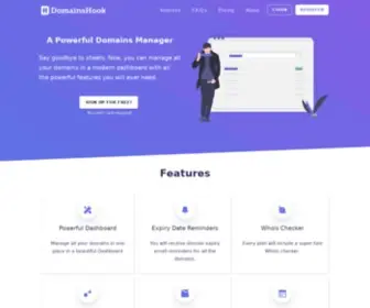 Domainshook.com(A Powerful Domain Manager) Screenshot