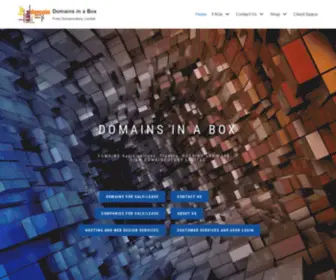 Domainsinabox.co.uk(Domains in a Box) Screenshot