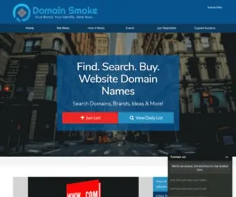 Domainsmoke.com(Domain Smoke) Screenshot