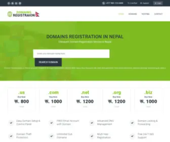 Domainsregistrationinnepal.com(Cheapest Domain Registration in Nepal) Screenshot