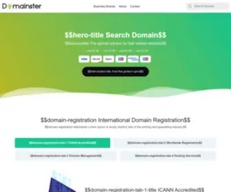 Domainster.com(Domainster) Screenshot