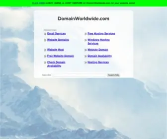 Domainworldwide.com(Domain Counts provided by Domain Worldwide) Screenshot