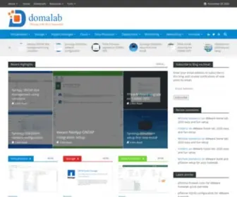 Domalab.com(A one stop blog for your homelab and more) Screenshot
