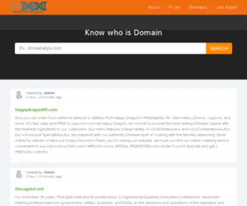 Domanalysis.com(Domanalysis) Screenshot