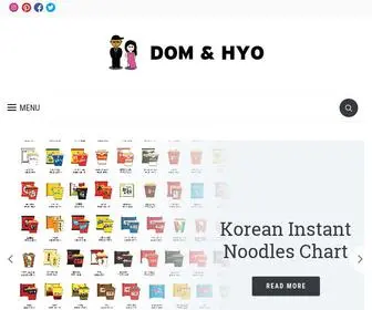 Domandhyo.com(Learn Korean with Fun & Colorful Infographics Home) Screenshot