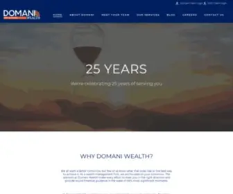 Domaniwealth.com(Domani Wealth) Screenshot