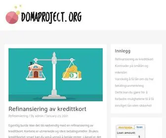 Domaproject.org(Søke Forbrukslån i Norge) Screenshot