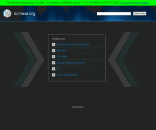 Domaxa.org(Главная страница) Screenshot