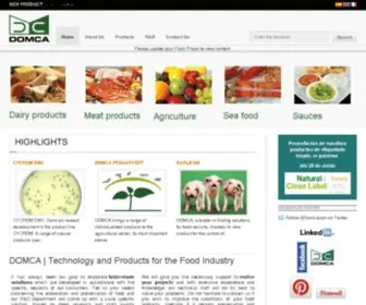 Domca.com(Soluciones Naturales para la Industria Agroalimentaria) Screenshot