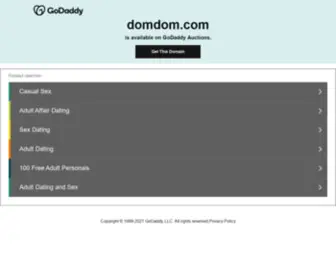 DomDom.com(Domain regisztráció) Screenshot