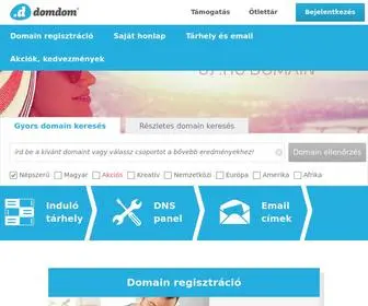 DomDom.hu(Domain regisztráció) Screenshot