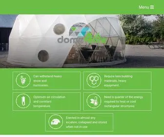 Dome4Life.com(Geodesic Domes and kits for sale) Screenshot