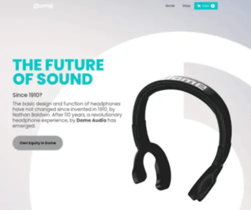 Domeaudioinc.com(D4 headphone) Screenshot