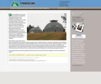 Domehome.com(Timberline Geodesic Domes) Screenshot