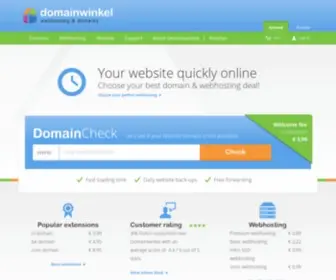 Domeinwinkel.co.uk(Webhosting & Domeinnaam registratie) Screenshot