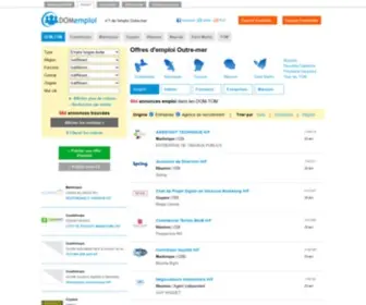 Domemploi.com(Emploi Martinique Guadeloupe Guyane Réunion TOM) Screenshot