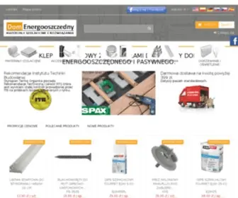 Domenergooszczedny.eu(Sklep internetowy z materialami izolacyjnymi do budowy domu) Screenshot
