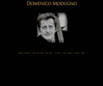 Domenicomodugno.it(Sito ufficiale di Domenico Modugno) Screenshot