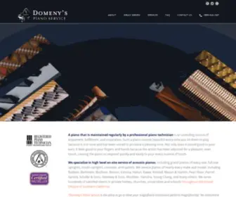 Domenyspianoservice.com(Full Service Piano Tuning and Repair) Screenshot