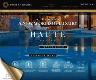 Domesofelounda.com(Domes Resorts) Screenshot