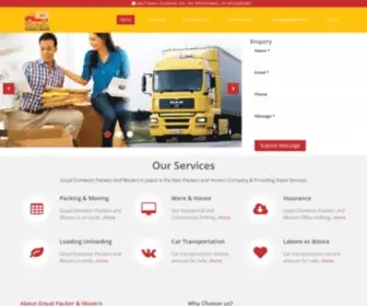 DomesticGoyalpackersmovers.com(Packers Movers in Jaipur) Screenshot