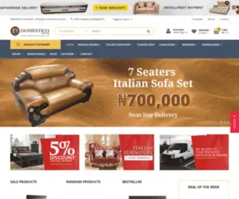 Domestico.com.ng(Domestico Furniture) Screenshot