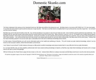 Domesticskunks.com(Domesticskunks) Screenshot