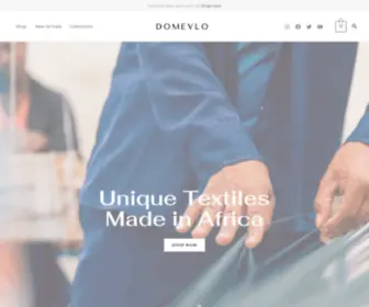 Domevlo.com(Discover Textiles Made in Africa) Screenshot