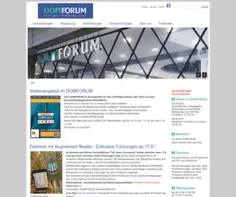 Domforum.de(Köln) Screenshot