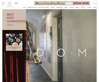 Domhotelroma.com(D.O.M Hotel) Screenshot